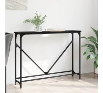Konsoles Galds Melns Ozols 102 X 22.5 X 75 Cm Inženierijas Koks Vidaxl 8721288917898