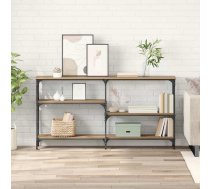 Konsoles Galds Ar Plauktu Artisānā Ozols 150 X 29 X 76,5 Cm Vidaxl 8721288922786