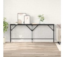 Konsoles Galds Melns Ozols 180 X 29 X 75 Cm Inženierijas Koks Vidaxl 8721288923561