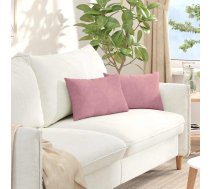 Dīvāna Spilveni 2 Pcs Rozā 50 X 30 Cm Korduroja Audums Vidaxl 8721288943774