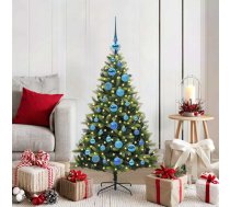 Mākslīgā Izliektā Ziemassvētku Egle Ar 150 Led Gaismām 120 Cm Vidaxl 8721288989406