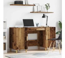Galds Ar Plauktu Vecs Koks 140 X 50 X 75 Cm Inženierijas Koks Vidaxl 8721359474961