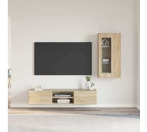 Tv Skapīšu Komplekts Ar Plauktu Sonoma Ozols Inženierijas Koks Vidaxl 8721359476415