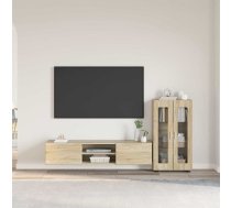 Tv Skapīšu Komplekts Ar Plauktu Sonoma Ozols Inženierijas Koks Vidaxl 8721359476514