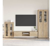 Tv Skapīšu Komplekts Ar Plauktu Sonoma Ozols Inženierijas Koks Vidaxl 8721359476910
