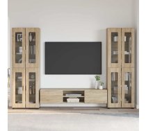 Tv Skapīšu Komplekts Ar Plauktu Sonoma Ozols Inženierijas Koks Vidaxl 8721359477016