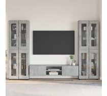 Tv Skapīšu Komplekts Ar Plauktu Betona Pelēks Inženierijas Koks Vidaxl 8721359477023