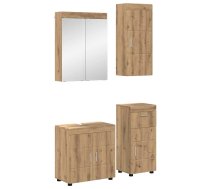 Vannas Istabas Mēbeļu Komplekts Ar Plauktu Tulum Artisānā Ozols Vidaxl 8721359477689