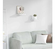Sienas Plaukts 2 Pcs Balts Marmors 23 X 23,5 X 4 Cm Vidaxl 8721359482720