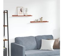 Sienas Plaukts 2 Pcs Sarkana 60 X 9 X 3 Cm Inženierijas Koks Vidaxl 8721359483147