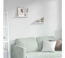 Sienas Plaukts Ar Plauktu 2 Pcs Balts Marmors 40 X 9 X 3 Cm Vidaxl 8721359483338