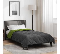 Pilnas Gada Sega Zaļš Un Antracīts 200 X 135 Cm Mikrošķiedra Vidaxl 8721364404342