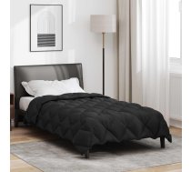 Ziemas Gultas Sega Melna 200 X 135 Cm Mikrošķiedra Vidaxl 8721364405783
