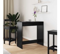 Bāra Galds Melns Ozolkoks 102 X 50 X 103,5 Cm Inženierijas Koks Vidaxl 8721364562271