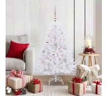 Mākslīgā Saliekamā Ziemassvētku Egle Su 150 Led Balts 120 Cm Vidaxl 8721364887190