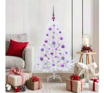 Mākslīgā Saliekamā Ziemassvētku Egle Su 150 Led Balts 120 Cm Vidaxl 8721364887237