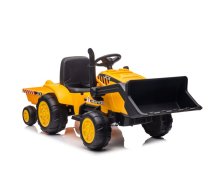 Bērnu elektriskais traktors ar piekabi S617 Yellow 5905323217836