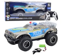 RC Off-Road Police Car 1:8 Silver 5905991072942