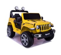 Divvietīgs bērnu elektromobilis FT-938 Yellow Painted 4x4 5905991061311