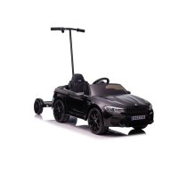 Bērnu elektroauto BMW M5 ar platformu un rokturi vecākiem Black lacquered 5904204755771