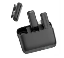 Ulanzi J12 bezvadu mikrofona komplekts [iPhone/iPad] melns