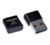 Philips USB 3.0 64GB Pico Edition melns
