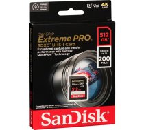 SanDisk Extreme Pro SDXC 512GB atmiņas karte UHS-I C10 U3 V30