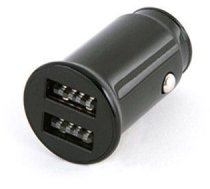 Platinet auto lādētājs 2xUSB 2.1A melns (44992)