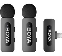 Boya BY-V2 V2.0 Ultrakompakta 2.4GHz Bezvadu Mikrofons Lightning Ierīcēm - 2TX+1RX