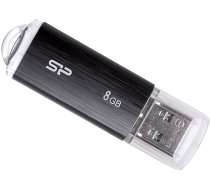 Silicon Power USB noslēpums 8GB Ultima U02, melns