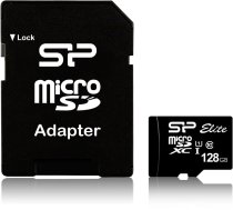 Silicon Power atmiņas karte microSDXC 128GB Elite UHS-I Class 10 + adapteris