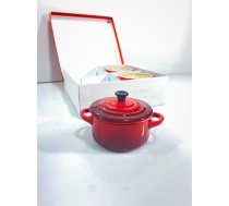 Le Creuset 79212100900100 4 mini keramikos rinkinys, 200 ml, kiekvienas 10 x 5 cm, orkaitė raudona