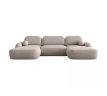 Dīvāns Molly U Standard Dziļums: 176 cm, Guļamvietas platums: 150 cm, Platums: 366 cm, Augstums: 94 cm, Sēdvietas augstums: 45 cm, Guļamvietas garums: 293 cm, Pildījums: Falista + putas (porolons), Apdare: audums, Ar papildu spilveniem: 1, Dīvāna tips: u veida dīvāni, Ar veļas kasti: 1, izvelkamie: 1, Auduma numurs: Frotte 03, Izvilkšanas mehānisms: DL, Krāsa: bēšs