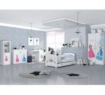 Komplekts Filip Snow Princess Set ar stelāžu Zīmējums: Snow Princess, Augstums: 190 cm, Guļamvietas platums: 80 cm, Guļamvietas garums: 160 cm, Elementu skaits: 5, Izgatavošanas materiāls: laminēta KSP, Virsma: Matēts, Ar skapi: 1, Ar plauktu: 1, Ar galdu: 1, Ar resti: 1, Krāsa: balts