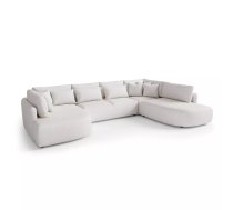 Dīvāns Jacobs U Standard Dziļums: 245 cm, Platums: 380 cm, Augstums: 85 cm, Sēdvietas augstums: 42 cm, Sēdvietas dziļums: 60 cm, Pildījums: Falista + Bonell + augstas kvalitātes putas (porolons), Apdare: audums, Ar papildu spilveniem: 1, Dīvāna tips: u veida dīvāni, Auduma numurs: Tresor 22, Krāsa: krēma