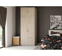 Skapis Elena 2D3S Premium Platums: 89.7 cm, Dziļums: 53 cm, Augstums: 245.5 cm, Izgatavošanas materiāls: laminēta KSP, Virsma: Matēta, Atvilktņu skaits: 3, Durvju skaits: 4, Ar atvilktnēm: 1, Ar spoguli: nē, ar plauktiem: 1, Krāsa: sonoma