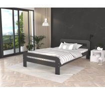 Gulta Dallas MDF ar stelāžu Guļamvietas platums: 120 cm, Guļamvietas garums: 200 cm, stelāžas tips: koka, Platums: 128 cm, Garums: 206 cm, Augstums: 64 cm, Ar resti: 1, Virsma: matēta, Izgatavošanas materiāls: MDF plātne, Krāsa: pelēks