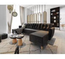 Dīvāns Palermo U standard Dziļums: 130 cm, Guļamvietas platums: 130 cm, Platums: 302 cm, Augstums: 92 cm, Sēdvietas augstums: 44 cm, Sēdvietas dziļums: 52 cm, Guļamvietas garums: 265 cm, Pildījums: Falista + augstas kvalitātes putas (porolons), Apdare: audums, Dīvāna tips: u veida dīvāni, Ar veļas kasti: 1, izvelkamie: 1, Auduma numurs: Itaka 15, Izvilkšanas mehānisms: Automāts, Krāsa: melns