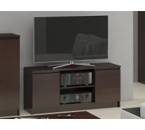 TV tumba RTV 2D1P Platums: 120 cm, Korpusa krāsa: venge, Dziļums: 40 cm, Augstums: 55 cm, Virsma: matēta, Forma: Taisnstūra, Elementu krāsa: venge, Materiāls: LKSP + finieris