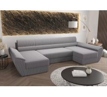 Dīvāns Rebi U4 Standard Dziļums: 140 cm, Guļamvietas platums: 130 cm, Platums: 321 cm, Augstums: 88 cm, Sēdvietas augstums: 39 cm, Sēdvietas dziļums: 50 cm, Guļamvietas garums: 270 cm, Pildījums: Poliuretāna putas (porolons), Apdare: audums, Dīvāna tips: u veida dīvāni, Ar veļas kasti: 1, izvelkamie: 1, Auduma numurs: Poso 110, Krāsa: pelēks