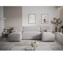 Dīvāns Mira U Anthology Standard Dziļums: 140 cm, Guļamvietas platums: 130 cm, Platums: 271 cm, Augstums: 90 cm, Sēdvietas augstums: 43 cm, Sēdvietas dziļums: 52 cm, Guļamvietas garums: 271 cm, Pildījums: Falista atsperes + HR putas, Apdare: audums, Ar papildu spilveniem: 1, Dīvāna tips: u veida dīvāni, Ar veļas kasti: 1, izvelkamie: 1, Auduma numurs: Anthology 15, Izvilkšanas mehānisms: Automāts DL, Krāsa: gaiši pelēks