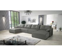 Dīvāns Leon U Standard Dziļums: 179 cm, Guļamvietas platums: 110 cm, Platums: 420 cm, Augstums: 85 cm, Sēdvietas augstums: 38 cm, Sēdvietas dziļums: 56 cm, Guļamvietas garums: 400 cm, Pildījums: Falista + augstas kvalitātes putas (porolons), Apdare: audums, Ar papildu spilveniem: 1, Dīvāna tips: u veida dīvāni, Ar veļas kasti: 1, izvelkamie: 1, Auduma numurs: Royal 27, Krāsa: pelēks