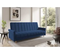 Dīvāns Sara Sofa standard Dziļums: 90 cm, Guļamvietas platums: 110 cm, Platums: 227 cm, Augstums: 93 cm, Sēdvietas augstums: 47 cm, Sēdvietas dziļums: 55 cm, Guļamvietas garums: 200 cm, Pildījums: Falista + augstas kvalitātes putas (porolons), Apdare: audums, Dīvāna tips: taisni dīvāni, Ar veļas kasti: 1, izvelkamie: 1, Auduma numurs: Kronos 09, Krāsa: zils