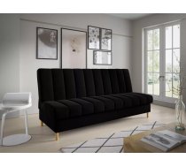 Dīvāns Sofa Bed 180 standard Dziļums: 90 cm, Guļamvietas platums: 110 cm, Platums: 200 cm, Augstums: 93 cm, Sēdvietas augstums: 45 cm, Sēdvietas dziļums: 55 cm, Guļamvietas garums: 200 cm, Pildījums: Falista + augstas kvalitātes putas (porolons), Apdare: audums, Dīvāna tips: taisni dīvāni, Ar veļas kasti: 1, izvelkamie: 1, Auduma numurs: Kronos 07, Krāsa: melns