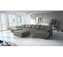 Dīvāns Leon U Standard ar pufu Dziļums: 179 cm, Guļamvietas platums: 110 cm, Platums: 420 cm, Augstums: 85 cm, Sēdvietas augstums: 38 cm, Sēdvietas dziļums: 56 cm, Guļamvietas garums: 400 cm, Pildījums: Falista + augstas kvalitātes putas (porolons), Apdare: audums, Ar pufu: 1, Ar papildu spilveniem: 1, Dīvāna tips: u veida dīvāni, Ar veļas kasti: 1, izvelkamie: 1, Auduma numurs: Royal 27, Krāsa: pelēks