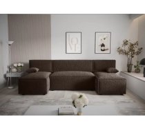 Dīvāns Mira U Anthology Standard Dziļums: 140 cm, Guļamvietas platums: 130 cm, Platums: 271 cm, Augstums: 90 cm, Sēdvietas augstums: 43 cm, Sēdvietas dziļums: 52 cm, Guļamvietas garums: 271 cm, Pildījums: Falista atsperes + HR putas, Apdare: audums, Ar papildu spilveniem: 1, Dīvāna tips: u veida dīvāni, Ar veļas kasti: 1, izvelkamie: 1, Auduma numurs: Anthology 07, Izvilkšanas mehānisms: Automāts DL, Krāsa: tumši brūns