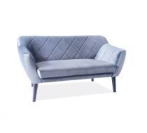 Dīvāns Karo 2 Velvet Dziļums: 75 cm, Platums: 140 cm, Augstums: 76 cm, Sēdvietas augstums: 42 cm, Sēdvietas dziļums: 54 cm, Apdare: audums, Dīvāna tips: taisni dīvāni, Auduma numurs: Bluvel 14, Kājiņu krāsa: Wenge, Krāsa: pelēks