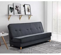 Dīvāns Riva Sofa Standard Dziļums: 91 cm, Guļamvietas platums: 122 cm, Platums: 192 cm, Augstums: 94 cm, Sēdvietas augstums: 46 cm, Sēdvietas dziļums: 56 cm, Guļamvietas garums: 190 cm, Pildījums: Wave spring atsperes + putas (porolons), Apdare: audums, Dīvāna tips: taisni dīvāni, Ar veļas kasti: 1, izvelkamie: 1, Auduma numurs: Manila 19, Izvilkšanas mehānisms: Click-Clack, Krāsa: tumši pelēks