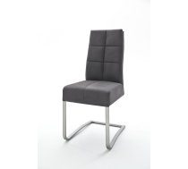 Krēsls Salva 2 Standard Augstums: 102 cm, Sēdvietas platums: 45 cm, Platums: 46 cm, Dziļums: 61 cm, Sēdvietas augstums: 49 cm, Materiāls: metāls, Apdare: audums, Krāsa: pelēks