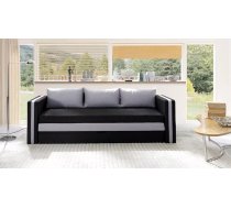 Dīvāns Euforia Duo Sofa Standard Dziļums: 75 cm, Guļamvietas platums: 140 cm, Platums: 222 cm, Augstums: 77 cm, Sēdvietas augstums: 46 cm, Sēdvietas dziļums: 45 cm, Guļamvietas garums: 188 cm, Pildījums: HR putas, Apdare: audums, Dīvāna tips: taisni dīvāni, Ar veļas kasti: 1, izvelkamie: 1, Auduma numurs: Kronos 07 + Paros 05, Krāsa: melns + gaiši pelēks